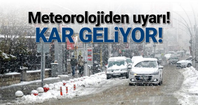 Karaman için kar yağışı bekleniyor