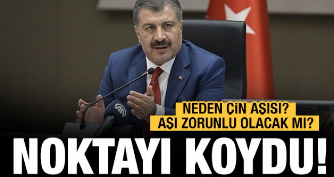 Bakan Koca noktayı koydu! Aşı mecburiyeti olacak mı?