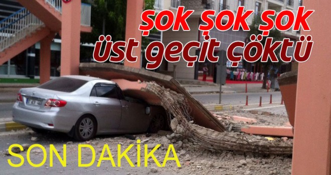 Karaman'da Üst Geçit Çöktü