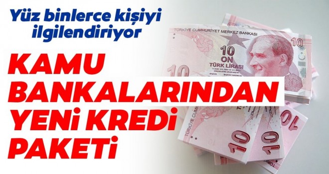 Kamu bankalarından 4 yeni kredi destek paketi