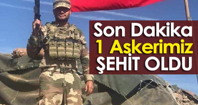 Kuzey Irak'tan Acı Haber! Bir Askerimiz Şehit Oldu