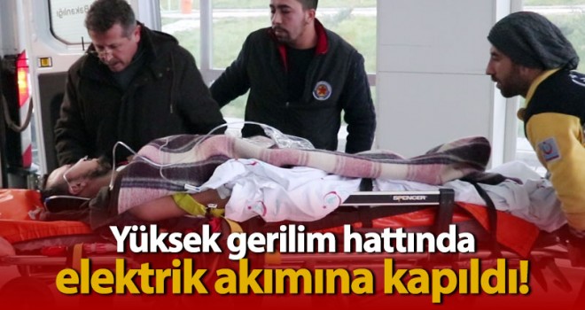 Karaman'da elektrik akımına kapılan işçi ağır yaralandı