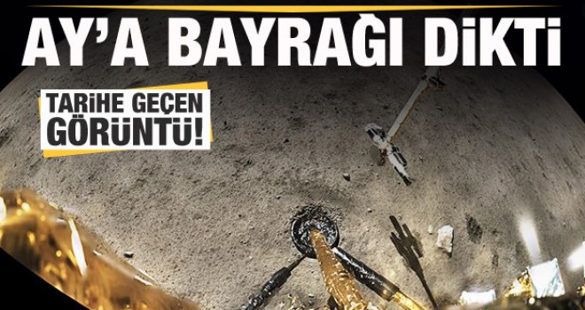 Chang'e 5 uzay aracı, Ay'a bayrağı dikti! Tarihe geçen görüntü