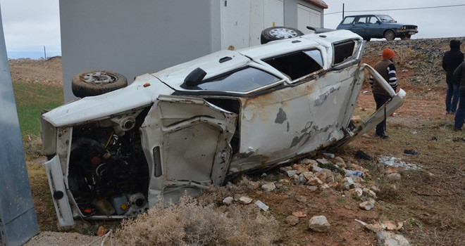 Karaman'da Otomobil Devrildi 1 Ölü, 1 Yaralı