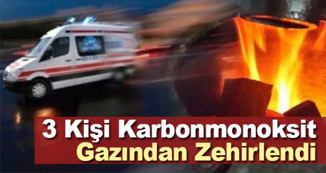 Antalya'da 3 kişi karbonmonoksit gazından zehirlendi