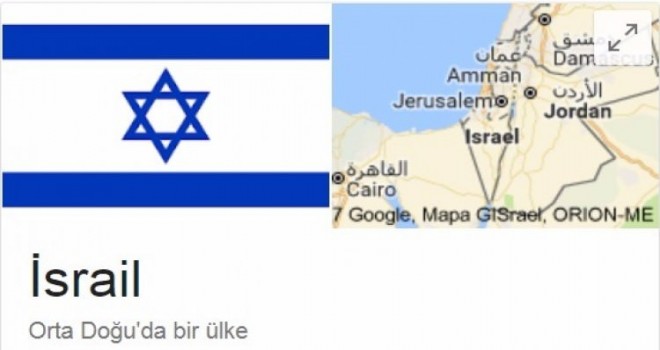 Google Trump’tan Önce Kudüs'ü İsrail'in Başkenti Olarak Gösterdi