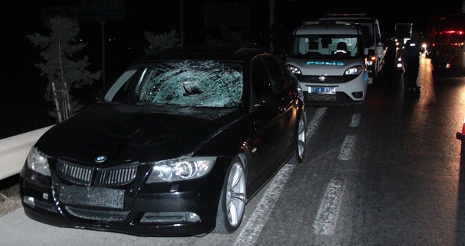 otomobilin çarptığı yaya öldü