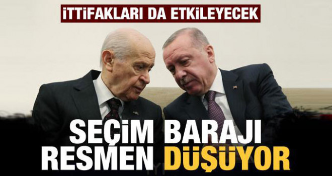 AK Parti ve MHP uzlaştı! Seçim barajı düşüyor!