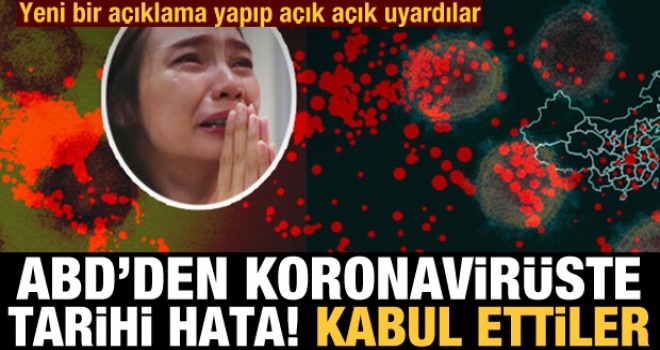 Koronavirüste tarihi hata kabul edildi!