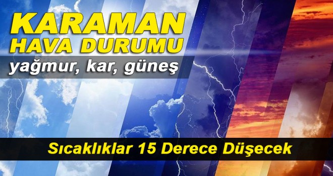 Kar, Yağmur, Güneş! Karaman Hava Durumu