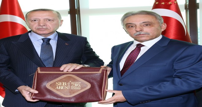 Türkiye Cumhurbaşkanı Recep Tayyip Erdoğan'ın kabulü