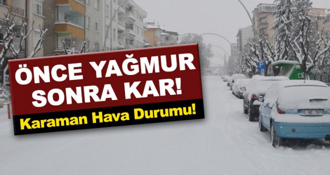Meteorolojiden yağmur ve kar yağışı uyarısı