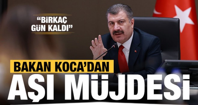 Sağlık Bakanı Fahrettin Koca'dan aşı açıklaması!