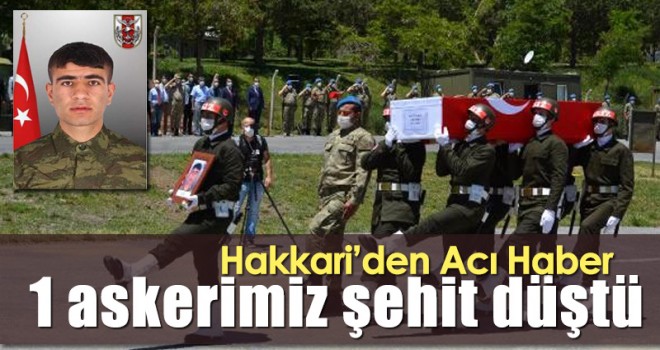 MSB acı haberi duyurdu! 1 askerimiz şehit düştü