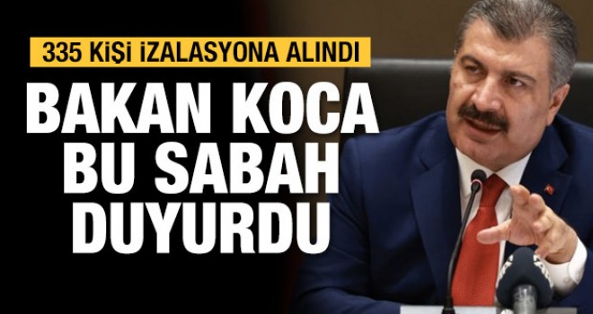 4 ülkeden gelen 335 yolcu izolasyona alındı
