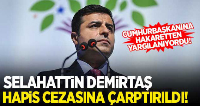 Selahattin Demirtaş hapis cezasına çarptırıldı