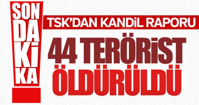Kandil'de 44 Terörist Etkisiz Hale Getirildi