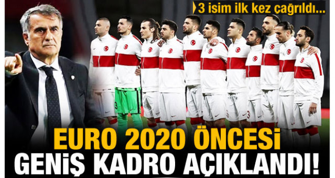 A Milli Takım kadrosu açıklandı!