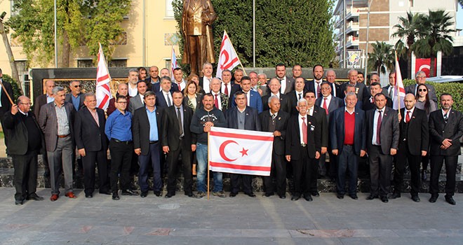 KKTC'li heyetten, Afrin şehidinin ailesine taziye ziyareti