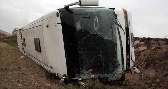 İşçi Servisi Kazası 28 Yaralı