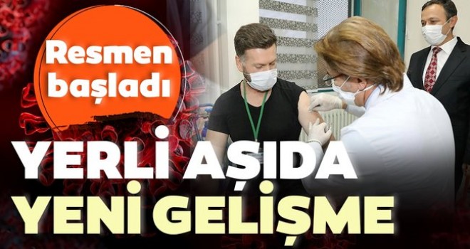 Son dakika: Yerli aşıdan yeni haber!