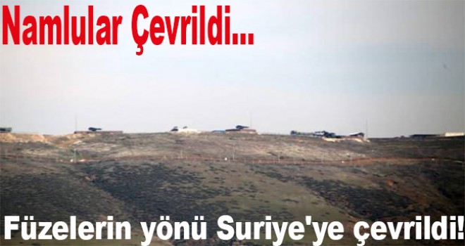 Füzelerin yönü Suriye'ye çevrildi!