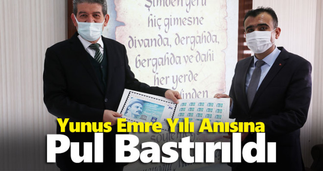 Karaman Belediyesi Yunus Emre Yılı Anısına Pul Bastırdı