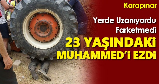 Konya'da traktör altında kalan yabancı uyruklu işçi öldü