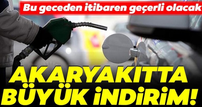 Motorinde büyük indirim