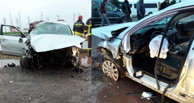 Kaldırıma Çarpınca Bu Hale Geldi 2 Yaralı