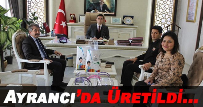 Ayrancı Çok Programlı Anadolu Lisesinden şeffaf yüz koruyucu siperlik üretimi