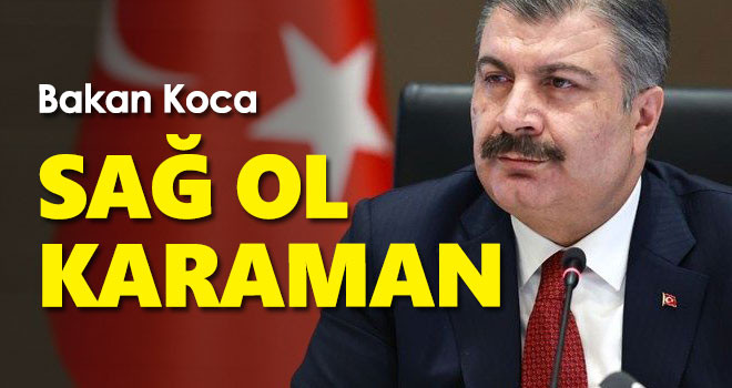 Karaman 'mavi' oldu! Bakan Koca'dan teşekkür mesajı...
