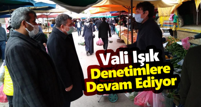 Vali Işık Tematik Denetimlere Devam Ediyor