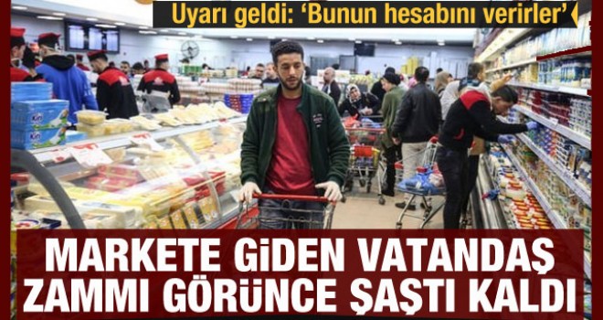Markete giden vatandaş zammı görünce şaştı kaldı!
