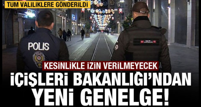 İçişleri Bakanlığı'ndan şampiyonluk kutlamalarına ilişkin genelge