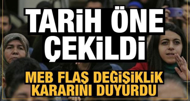 Sözleşmeli öğretmen atama takviminde değişik yapıldı
