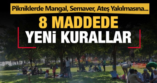 Bakanlık'tan yeni genelge! Pikniklerde Mangal, Semaver, Ateş Yakılmasına...