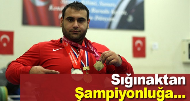Okul sığınağından başarıya uzanan engelli haltercinin azmi