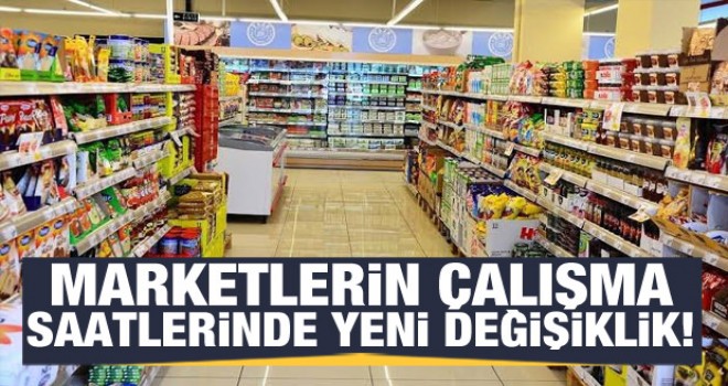 Marketlerin çalışma saatlerinde yeni değişiklik!