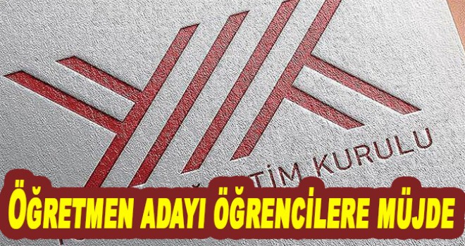 Öğretmen adayı öğrencilere müjde