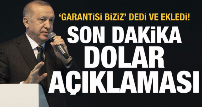 Cumhurbaşkanı Erdoğan'dan döviz kuru mesajı!