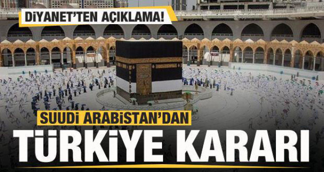 Suudi Arabistan'dan Türkiye kararı! Diyanet'ten açıklama!
