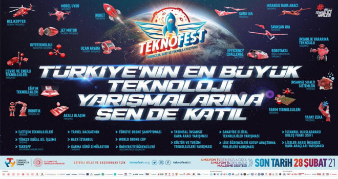 TEKNOFEST 2021'in son başvuru tarihi uzatıldı