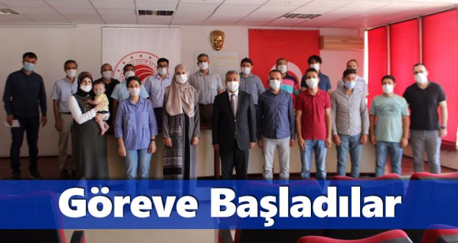 Ataması Yapılan Sözleşmeli Personeller Göreve Başladı