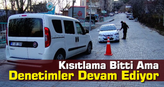 Karantina süresi biten Ermenek’te, kontroller devam ediyor