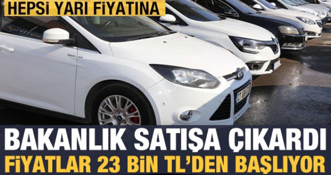 Bakanlık Satışa Çıkardı! Fiyatları 23 bin tl'den başlıyor