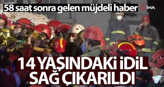 İdil 58 saat sonra enkazdan sağ kurtarıldı