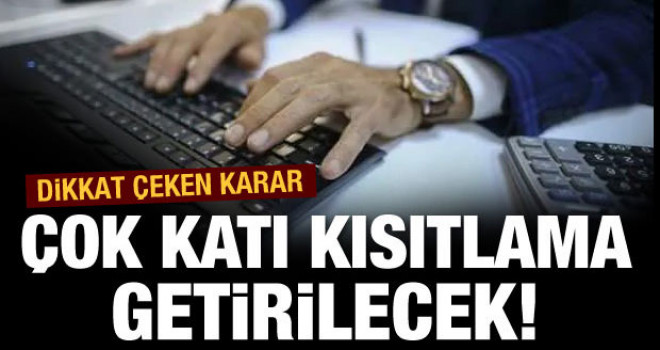 Kamuda temsil ve ağırlamaya 'katı' sınırlama