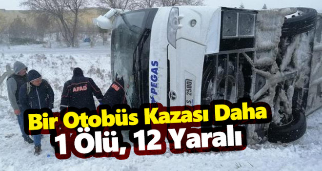 Konya'da tur otobüsü devrildi: 1 ölü, 12 yaralı