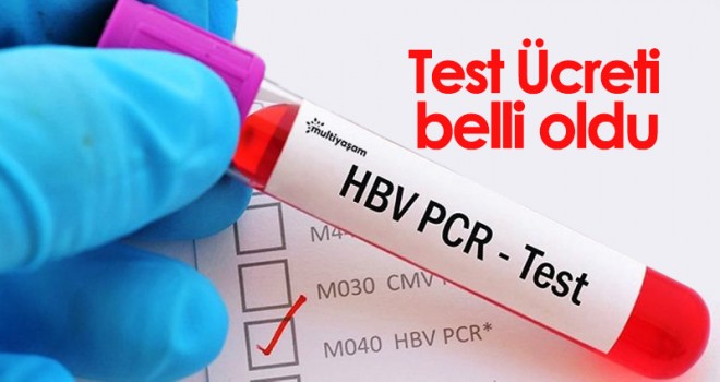 Sağlık Bakanlığı açıkladı! PCR testi ücreti belli oldu
